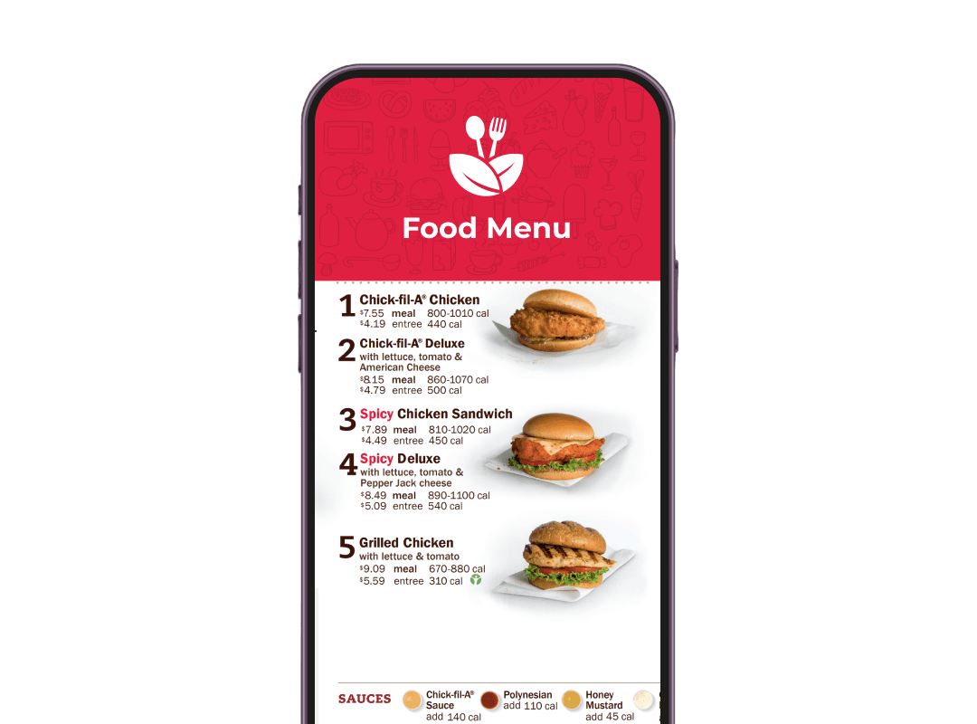 Al usuario se le muestra una página de inicio personalizada con el menú del restaurante, un formulario de comentarios, una sección sobre nosotros y más