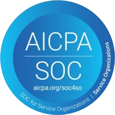 AICPA SOC-Zertifizierungsabzeichen, das sicherstellt, dass unsere QR-Codes strenge Sicherheits- und Compliance-Standards erfüllen.