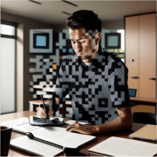 Beispiel für einen KI-generierten QR-Code