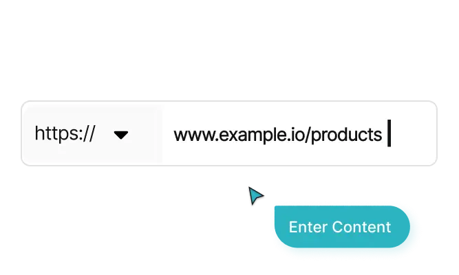 Usuario ingresando la URL del sitio web