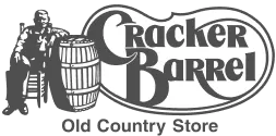 Das Logo von Cracker Barrel, einer Restaurantkette, die die Zugänglichkeit durch die Dienste von Scanova verbessert.