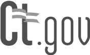 CT.gov-Logo, ein Regierungsportal, das das QR-Code-Tool von Scanova für den einfachen Zugriff auf öffentliche Informationen verwendet.