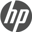 HP's logo displayed among brands using Scanova's QR Code solutions, showing trust in our pricing and features.