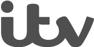 Itv's logo displayed among brands using Scanova's QR Code generator to boost engagement rates.