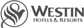 Westin logo shown among leading brands, using QR Codes for guest engagement.