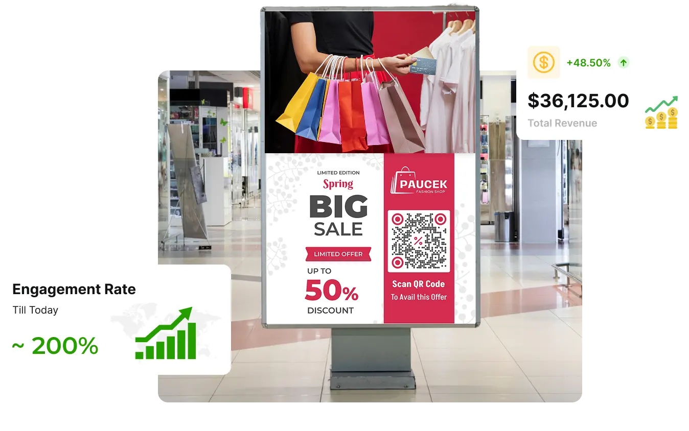 Turn static print into a sales machine