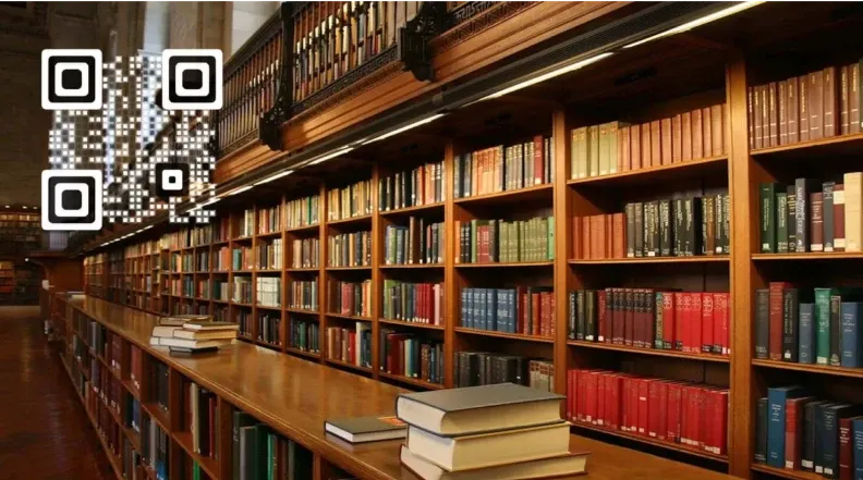 Scanovas QR-Codes in Bibliotheken.